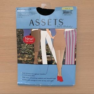 Assets by Spanx black high waist shaping pantyhose - size 2